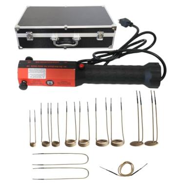 Imagem de Flieeya Aquecedor De Indução Magnética - Kit 1200 W E 110 V Com 12 Bobinas, Removedor Parafusos Enferrujados Portátil, Luzes Led, Ventilador Resfriamento, Proteção Contra Superaquecimento, Caixa Fer