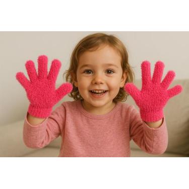 Imagem de Luva Infantil de Pelinhos Bem Quentinha - Store Birochi, Pink