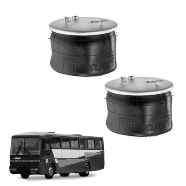 Imagem de Kit Bolsa Ar Suspensao Terceiro Eixo Scania K270 Completa - Suspentech