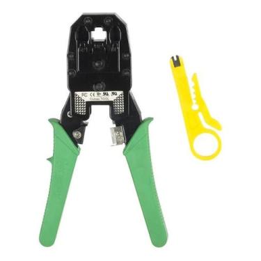 Imagem de Alicate Crimpar Cabo Rede Crimpador Rj45 E Rj11 - Le-1940 - LELONG/LUA