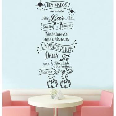 Imagem de Decoração de Parede Frase Bem Vindo Ao Nosso Lar para casa - Gaudesivo
