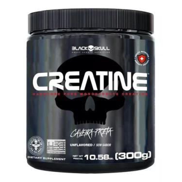 Imagem de Creatine monohydrate black skull original, 300g, Sem Sabor