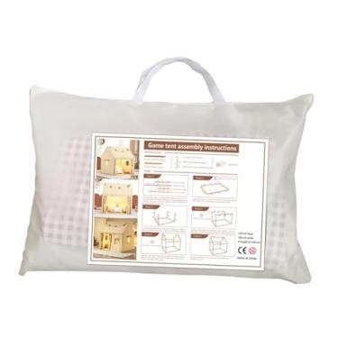 Imagem de simhoa Kit faça você mesmo para casinha de brinquedo infantil, castelo, tenda, 120x105x130 cm, fácil instalação para jardim, multiuso, removível, lavável à