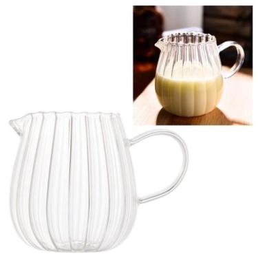 Imagem de Kit 2 Leiteiras Jarras 660ml de Vidro Elegante Classic Lyor