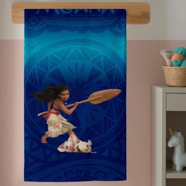 Imagem de Toalha Banho Infantil Princesa Dos Mares Estampa Mágica Colorida Algod