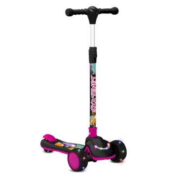 Imagem de Skatenet Dobravel LED (Rodas e Deck) Black/Pink Bandeirante
