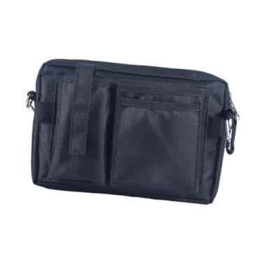 Imagem de WeiLaiKeQi Bolsa de cintura para ferramentas de jardinagem, bolsa de armazenamento de ferramentas, cinto de ferramentas para eletricista, encanadores, Preto