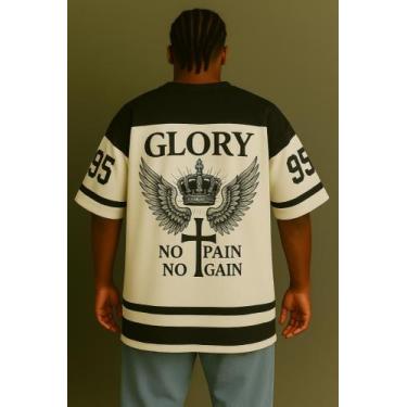 Imagem de Camiseta Streetwear Oversized Masculina glory - swagon, G
