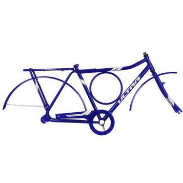 Imagem de Kit Quadro Ultra Bikes Stronger Cp Us26, Azul, Aro 26