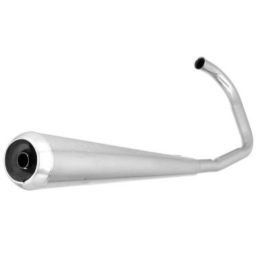 Imagem de Escapamento Turuna Moto Honda Titan 125 1995 a 1999 Cromo Forte, CROMA