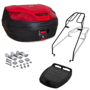 Imagem de Baú Bauleto De Moto 52 Litros Com Bagageiro Suzuki Yes 125 2005 Até 20