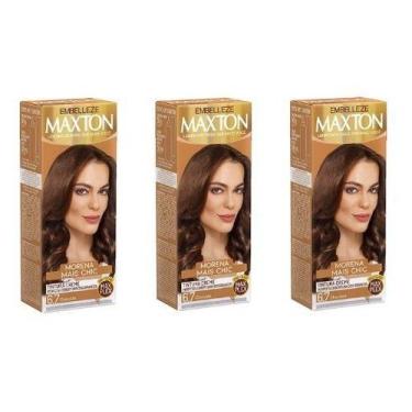 Imagem de Tinta De Cabelo Maxton Embelleze 6.7 Chocolate - 3 Unid
