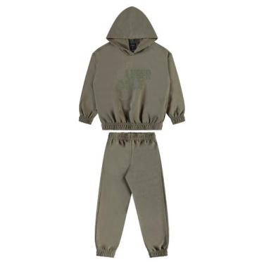 Imagem de Conjunto Blusão e Calça em Moletom Guloseima, Verde, 1
