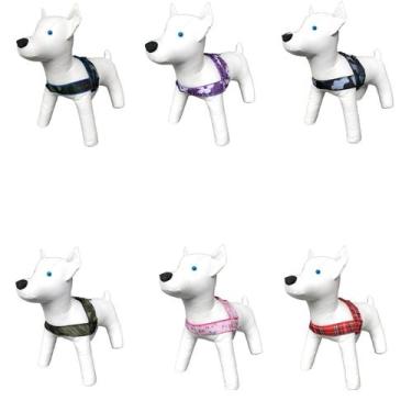 Imagem de Coleira Peitoral C/ Guia Lona Luxo Camuflado Cães Grande n9 - Mirante 