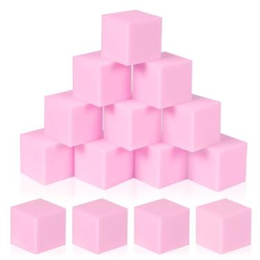 Imagem de COZYTRAUM 24-Pack 5 Inch Foam Cubes, Soft Play Pit Fillers for Indoor Games, Trampoline & Rock Climbing Mats - Light Pink