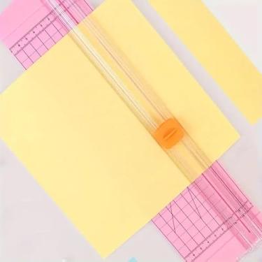 Imagem de Cortador De Papel Guilhotina A4 Portátil Preto(Rosa)