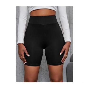 Imagem de Short Suplex Feminino Meia Coxa Curto Cintura Alta P ao GG - Melinus, 