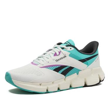 Imagem de Reebok Tênis adulto unissex Zig Dynamica 5, Giz/Ai Aqua/Giz vintage, 6 Women/4.5 Men