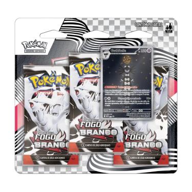 Imagem de Blister Triplo Pokémon Escarlate e Violeta Fogo Branco Gothitelle TCG Cards Cartas Baralho Coleção