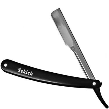 Imagem de Navalha Profissional Barba Cabelo E 5 Lamina Brinde - Sekich