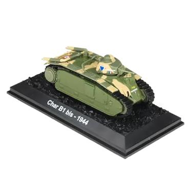 Imagem de NATEFEMIN 1:72 Scale Alloy France Army Char B1 Bis Fighting Vehicle Tank Model Simulation Tank Model for Collection