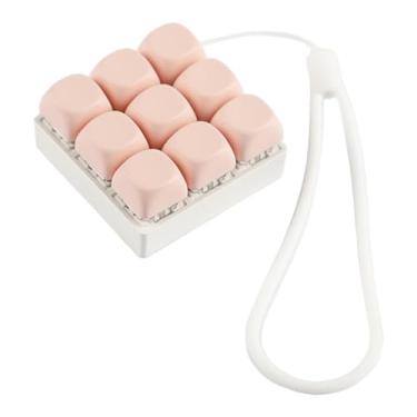 Imagem de JWQFBC Brinquedo Anti-teclado, Pingente de Telefone, Prático, Divertido, Compacto, para Adultos, Acessório Portátil, Resistente E Estiloso, Botão, Rosa