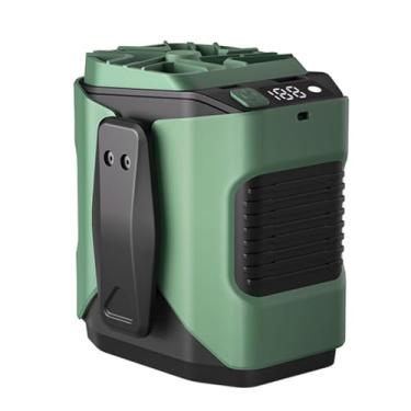 Imagem de NORMIA RITA Ventilador de cintura 100 velocidades ajustável bateria 6000mAh Ventilador de cinto/cooler USB recarregável para exterior/construção/entrega/trabalho 20dB operação silenciosa resfriamento