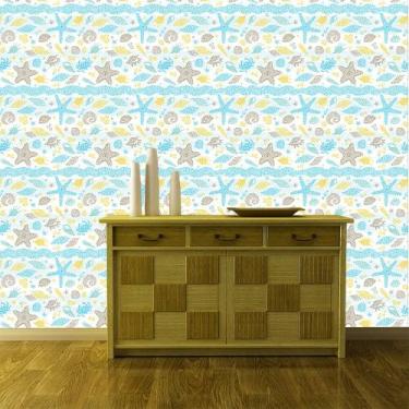 Imagem de Papel de Parede Adesivo - Fundo do Mar - 091ppd - Allodi