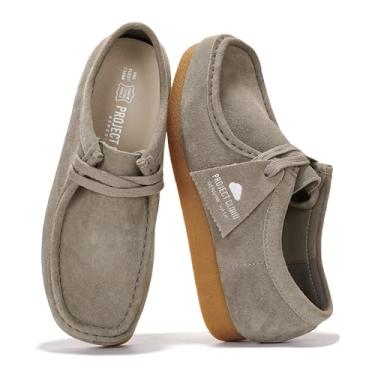 Imagem de Project Cloud Sapatos femininos de couro genuíno – Palmilha de espuma viscoelástica, sapatos Oxford para mulheres, calçados femininos – Sola antiderrapante leve casual para trabalho com renda (muito