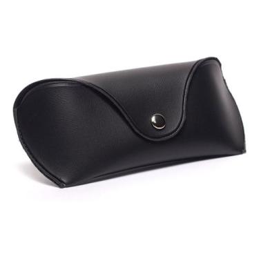 Imagem de Kit 50 Estojo Preto Case Bolsa Porta Óculos De Sol Feminino Masculino 