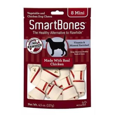 Imagem de Ossinhos Smartbones Petisco Cães Chicken Frango Mini 8 Unid - Kadi