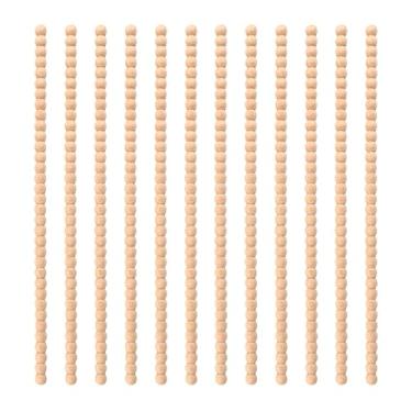 Imagem de 12un Contas Acabamento em Madeira Decorativa, 40cm Comprimento Meia Rodada Guarnição de Madeira Decorativa para Porta de Parede Janela Roupeiro Prateleira Decoração DIY