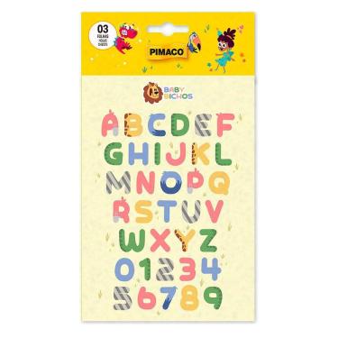Imagem de Etiqueta escolar Baby Bichos Letras com 108 unidades Pimaco