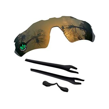 Imagem de Raydi Lentes de reposição de policarbonato e kits de borracha para óculos de sol Oakley Radar EV Path OO9208 - Bronze Dourado espelhado - Polarizado