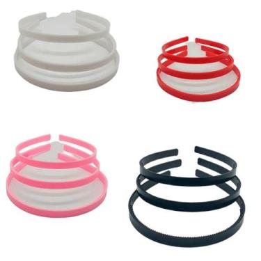 Imagem de Tiara de dentinho 12 unidades - Comercial Apetrechos, Rosa