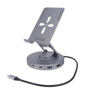 Imagem de Yunseity 10 Em 1 USB C Hub Stand, Stand Rotatable Tablet With Docking Station, 4K HD Multimedia 100W PD Charging For Tablets Smartphones