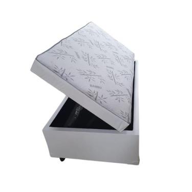 Imagem de Baú Conjugado Solteiro - RN Cama Box, Branco