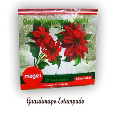 Imagem de Magizi by Tuut, Enfeite de Natal, Guardanapo Descartável Decorado, 20 Folhas Duplas, 33cm