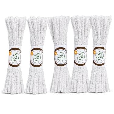 Imagem de 220 unidades - limpadores de cachimbo de cerdas duras a granel | Ótimo para esfregar canudos, tubos, espaços apertados | Cerdas de nylon para esfoliação extra | Algodão absorvente