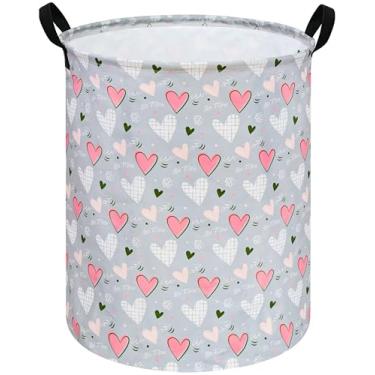 Imagem de VAIVUSTO Cesto de lavanderia grande de lona, cesto de armazenamento de bebê, para meninos e meninas, caixa de brinquedo, cestas de presente para casa, escritório, decoração de casa