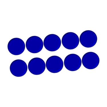 Imagem de oshhni 10 peças de almofadas de ponta de taco de sinuca, substituição de peça de reparo profissional, almofadas de virola portáteis, acessório de bilhar para, Azul