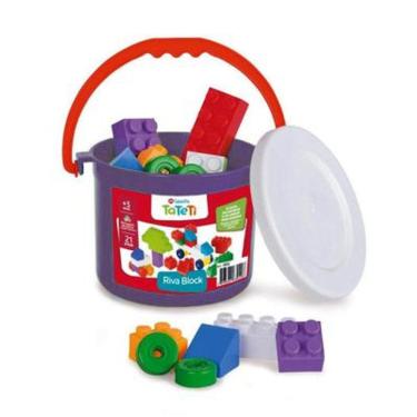 Imagem de Brinquedo Educatico - Blocos de Montar Riva Block Tateti Ref 001