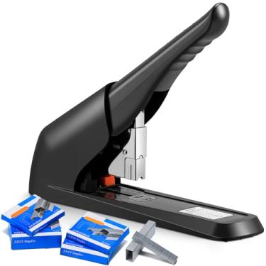 Imagem de CGOLDENWALL Grampeador resistente para 200 folhas com 4.000 grampos gratuitos (23/8, 23/10, 23/13, 23/23 cada 1000 peças), design ergonômico e sem atolamento, para negócios, casa, escola