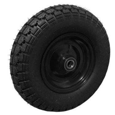 Imagem de Roda 400-8 Pneumática 4 lonas P/carrinho Plataforma Rolamento Esfera -