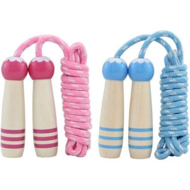 Imagem de Corda de pular infantil HUOGUO, corda de pular de algodão ajustável de