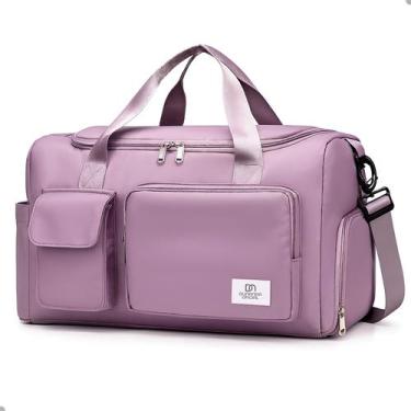 Imagem de Bolsa Mala de Mão Bordo Matelassê Espaçosa  Viagem, Multiuso, Mala Gra