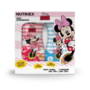 Imagem de Kit Nutriex Infantil Minnie Shampoo 250ml + Condicionador 230ml + 1 Ca