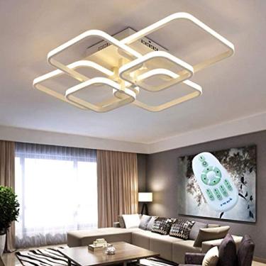 Imagem de Luminária de teto LED moderna para quarto infantil, desenho animado, luminária de teto quadrada, criativa, infantil, controle remoto, lustre regulável, sala de estar, banheiro, luminária pen