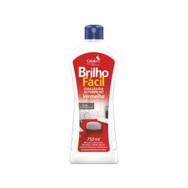 Imagem de Cera brilho facil liquida vermelha 750ml - Casa KM