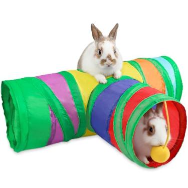 Imagem de Sofier Gaiola de esconderijo de porquinho-da-índia acessórios para mastigar brinquedos para hamster coelho furão rato chinchila ouriço enriquecimento cercado tédio